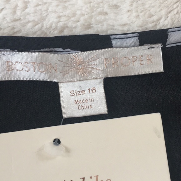 Boston Proper NWT Zebra Plus Size v neck dress - Picture 4 of 8